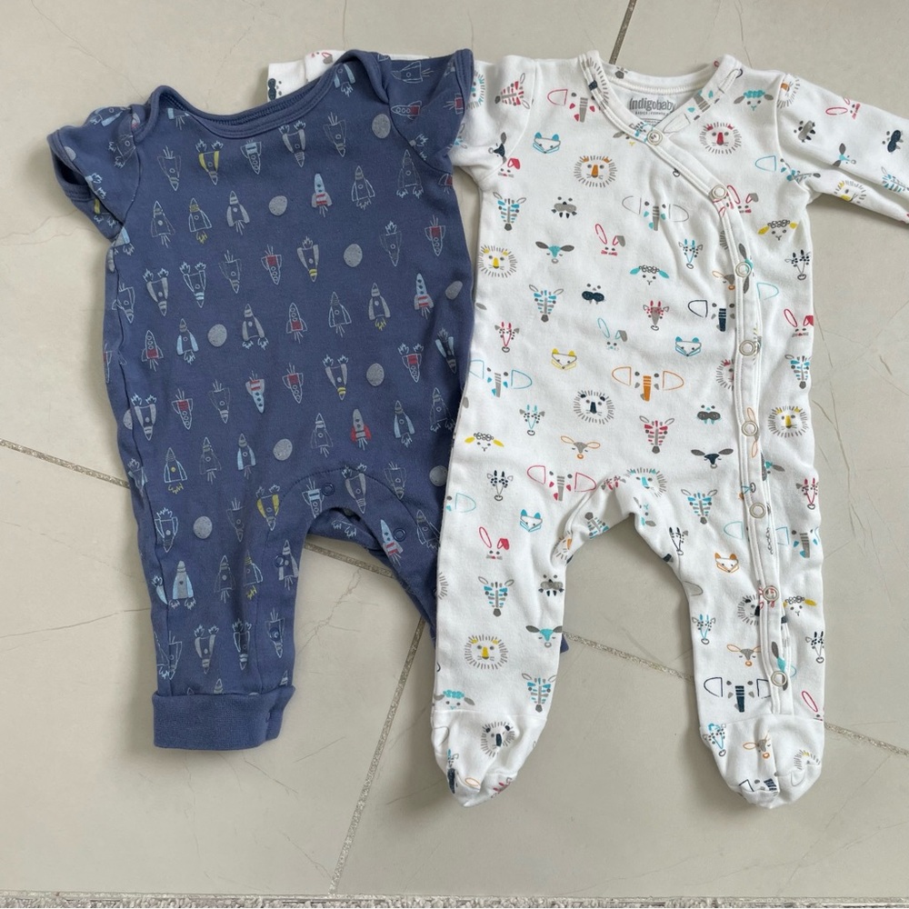 Indigo Baby One-pieces Bundle 0-3 Months